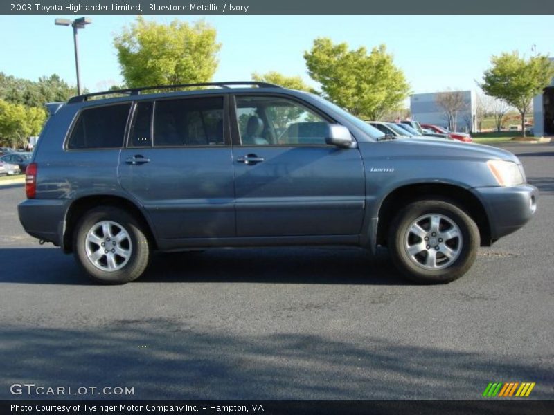 Bluestone Metallic / Ivory 2003 Toyota Highlander Limited