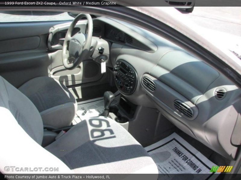 Oxford White / Medium Graphite 1999 Ford Escort ZX2 Coupe