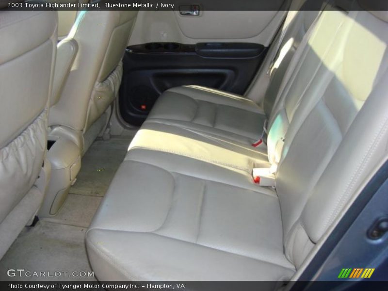 Bluestone Metallic / Ivory 2003 Toyota Highlander Limited