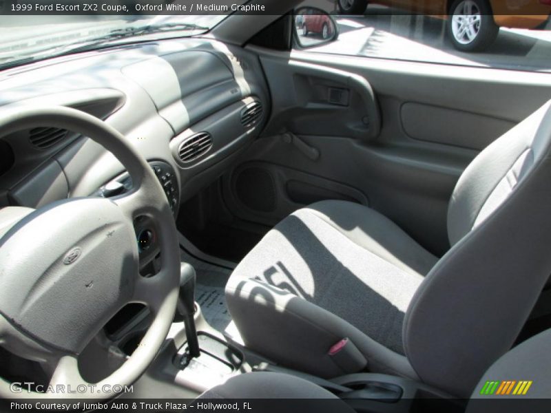 Oxford White / Medium Graphite 1999 Ford Escort ZX2 Coupe