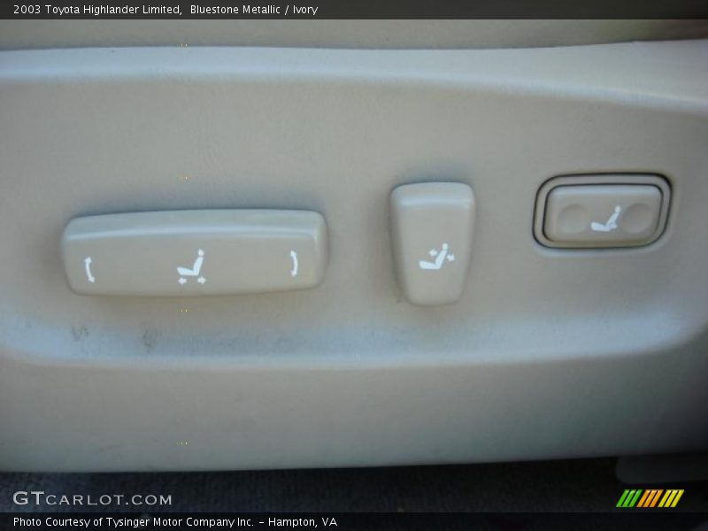 Bluestone Metallic / Ivory 2003 Toyota Highlander Limited