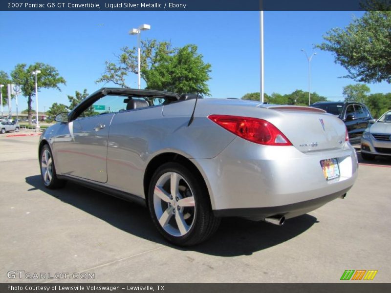 Liquid Silver Metallic / Ebony 2007 Pontiac G6 GT Convertible