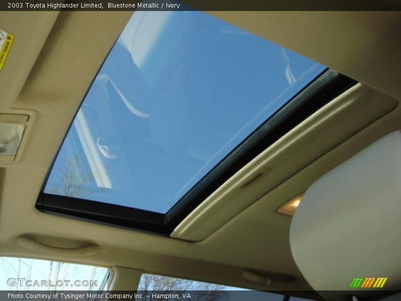 Bluestone Metallic / Ivory 2003 Toyota Highlander Limited