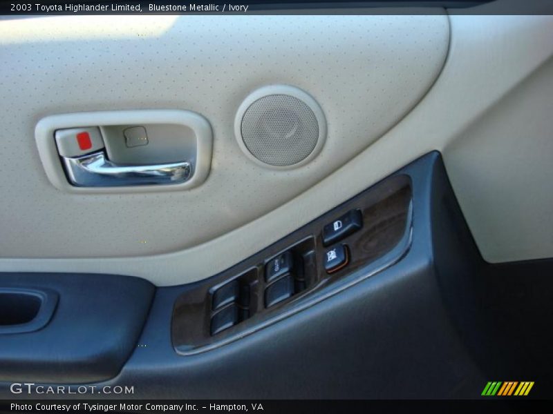 Bluestone Metallic / Ivory 2003 Toyota Highlander Limited