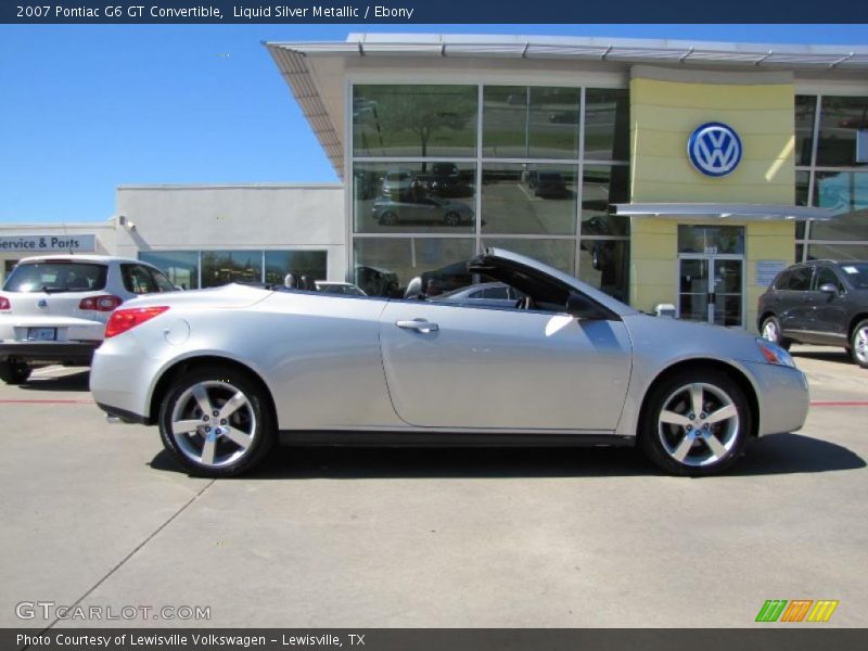 Liquid Silver Metallic / Ebony 2007 Pontiac G6 GT Convertible