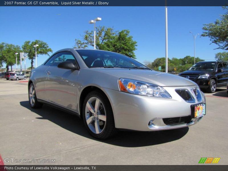 Liquid Silver Metallic / Ebony 2007 Pontiac G6 GT Convertible