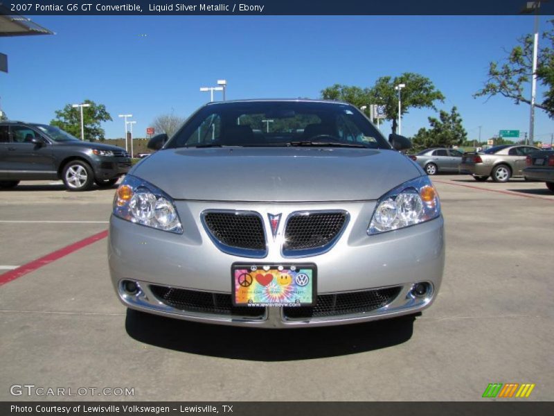 Liquid Silver Metallic / Ebony 2007 Pontiac G6 GT Convertible