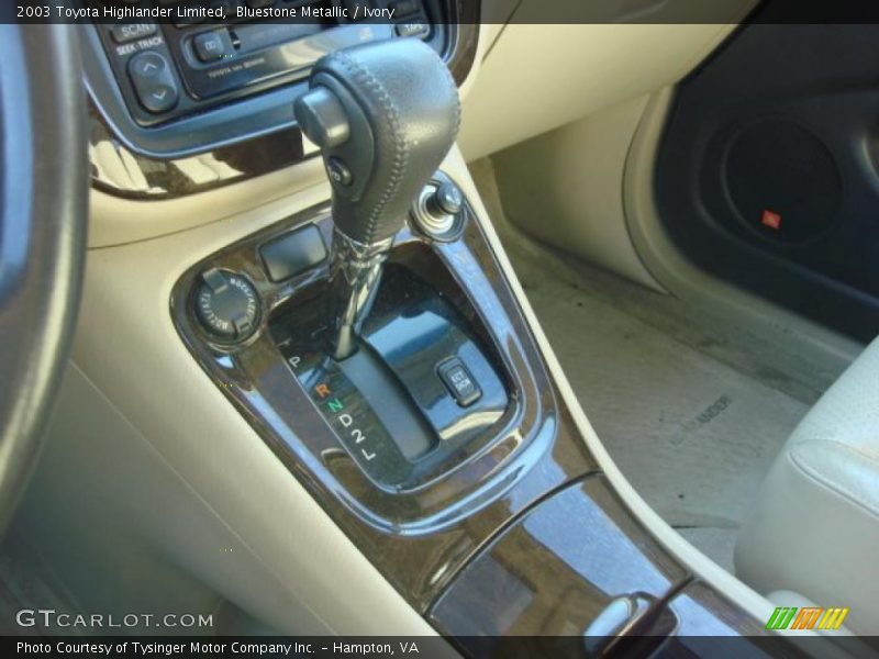Bluestone Metallic / Ivory 2003 Toyota Highlander Limited