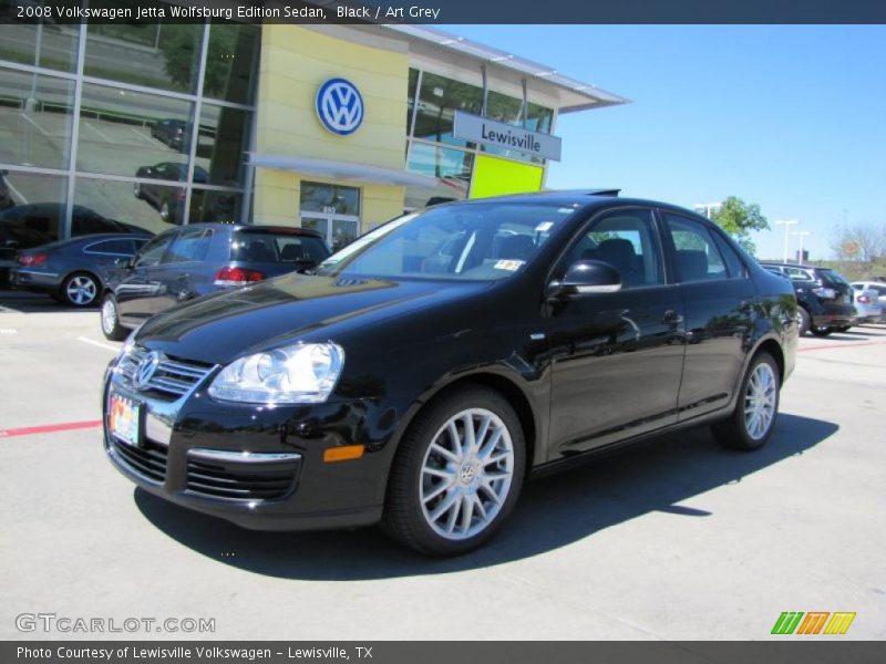 Black / Art Grey 2008 Volkswagen Jetta Wolfsburg Edition Sedan