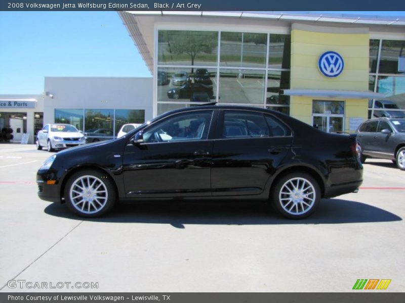 Black / Art Grey 2008 Volkswagen Jetta Wolfsburg Edition Sedan