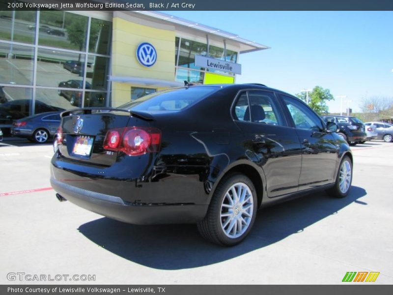 Black / Art Grey 2008 Volkswagen Jetta Wolfsburg Edition Sedan