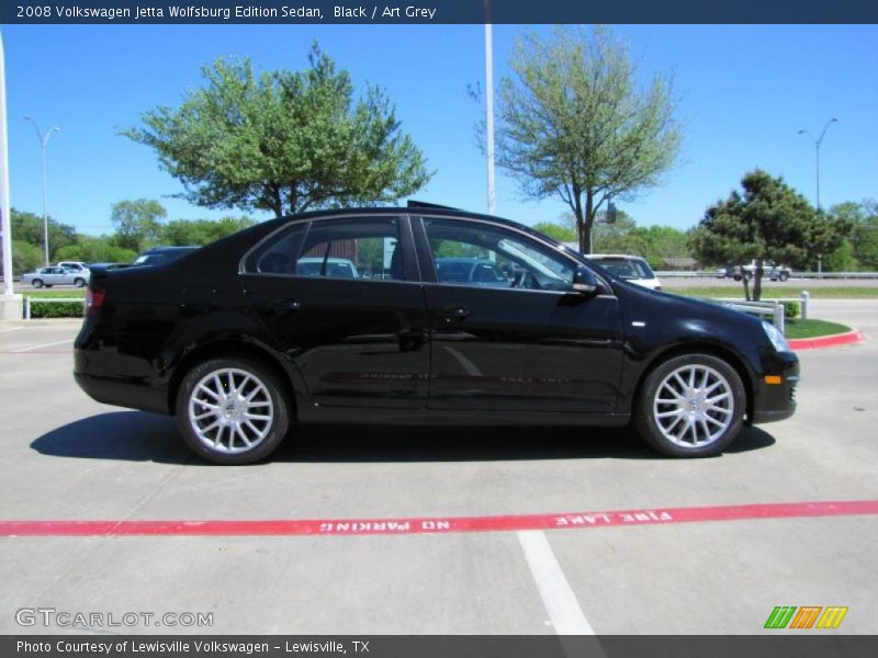 Black / Art Grey 2008 Volkswagen Jetta Wolfsburg Edition Sedan