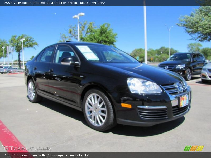 Black / Art Grey 2008 Volkswagen Jetta Wolfsburg Edition Sedan