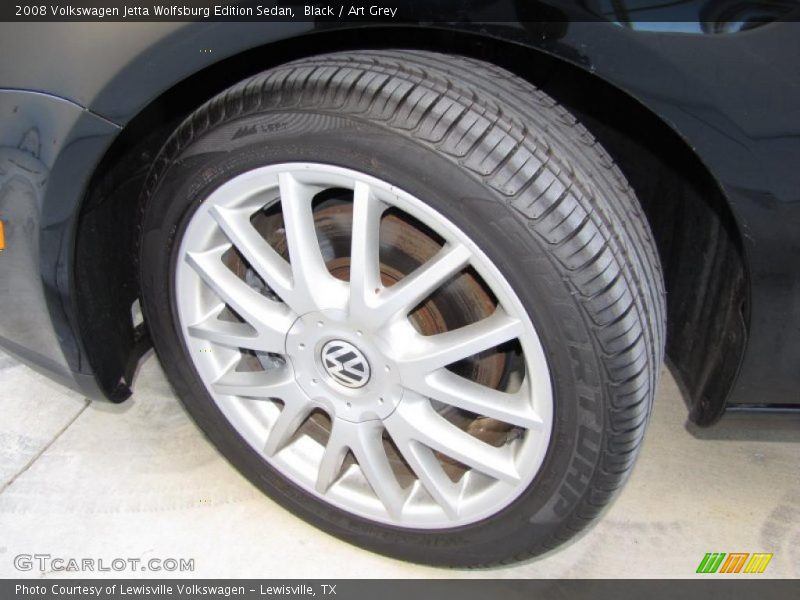 Black / Art Grey 2008 Volkswagen Jetta Wolfsburg Edition Sedan