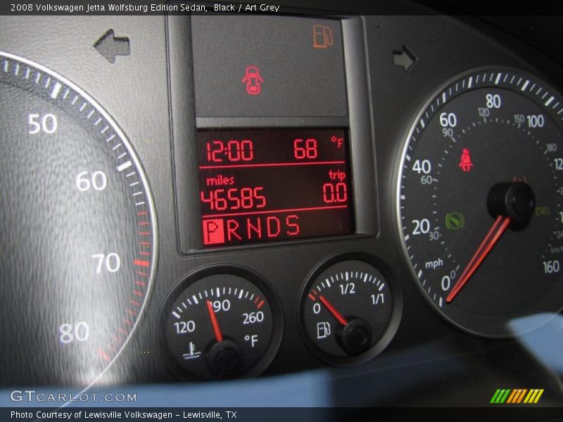 Black / Art Grey 2008 Volkswagen Jetta Wolfsburg Edition Sedan
