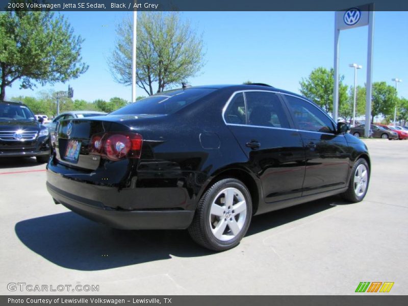 Black / Art Grey 2008 Volkswagen Jetta SE Sedan