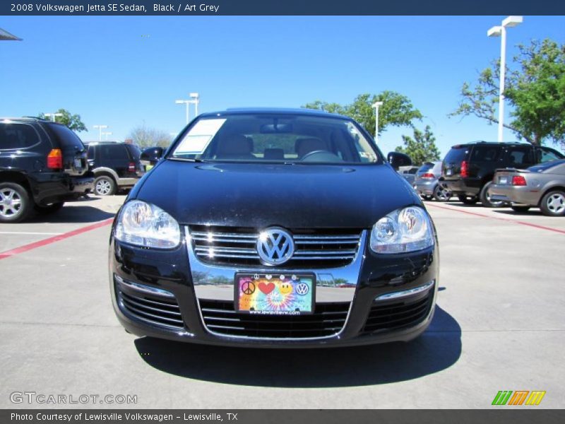 Black / Art Grey 2008 Volkswagen Jetta SE Sedan