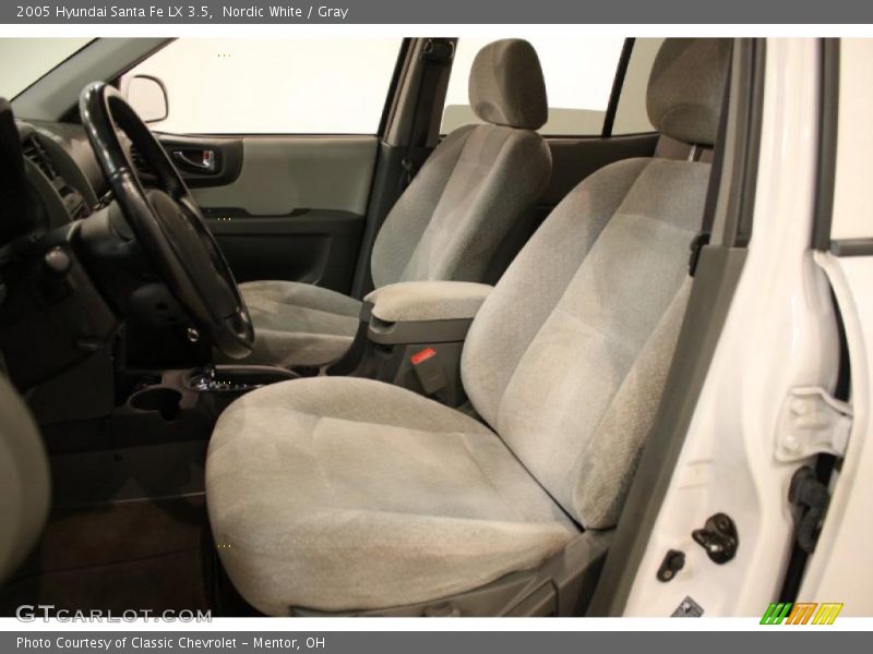 Nordic White / Gray 2005 Hyundai Santa Fe LX 3.5