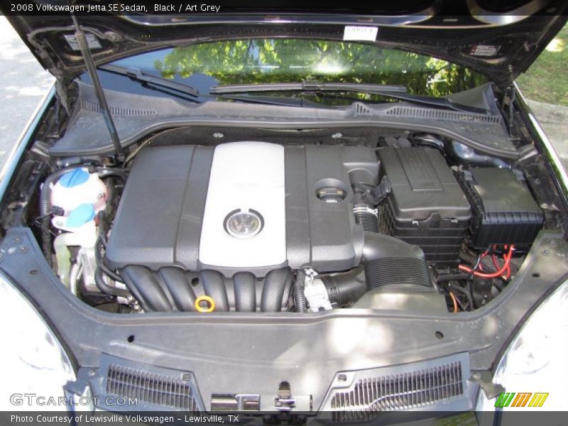 Black / Art Grey 2008 Volkswagen Jetta SE Sedan