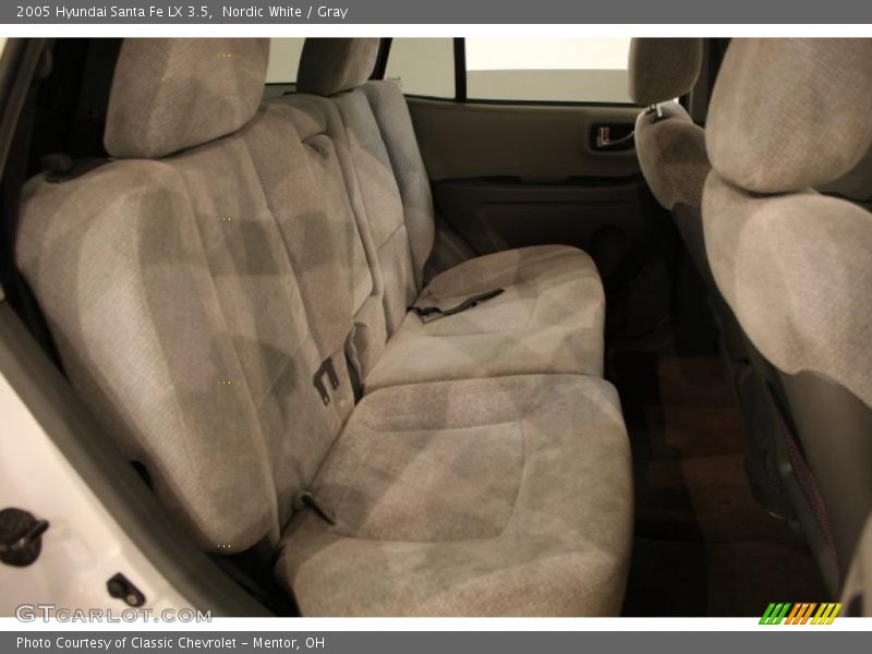 Nordic White / Gray 2005 Hyundai Santa Fe LX 3.5
