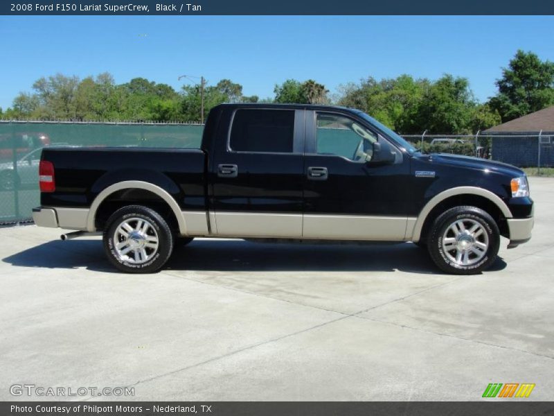 Black / Tan 2008 Ford F150 Lariat SuperCrew