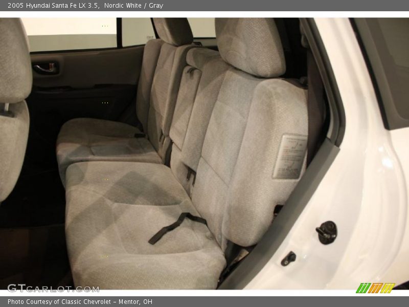 Nordic White / Gray 2005 Hyundai Santa Fe LX 3.5