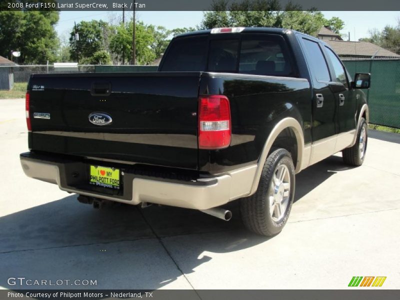Black / Tan 2008 Ford F150 Lariat SuperCrew