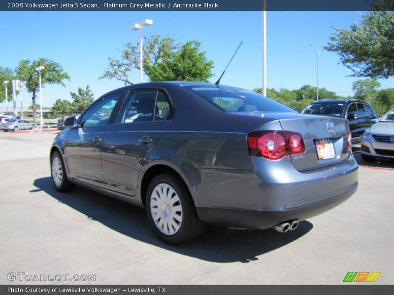 Platinum Grey Metallic / Anthracite Black 2008 Volkswagen Jetta S Sedan