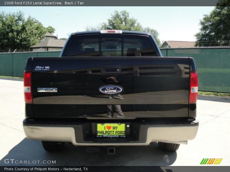 Black / Tan 2008 Ford F150 Lariat SuperCrew