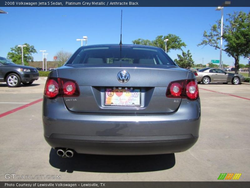 Platinum Grey Metallic / Anthracite Black 2008 Volkswagen Jetta S Sedan