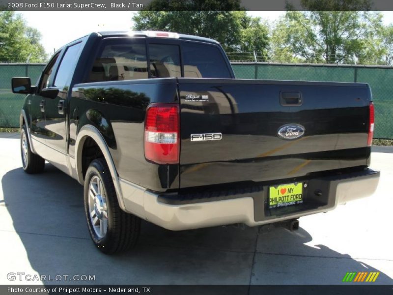Black / Tan 2008 Ford F150 Lariat SuperCrew