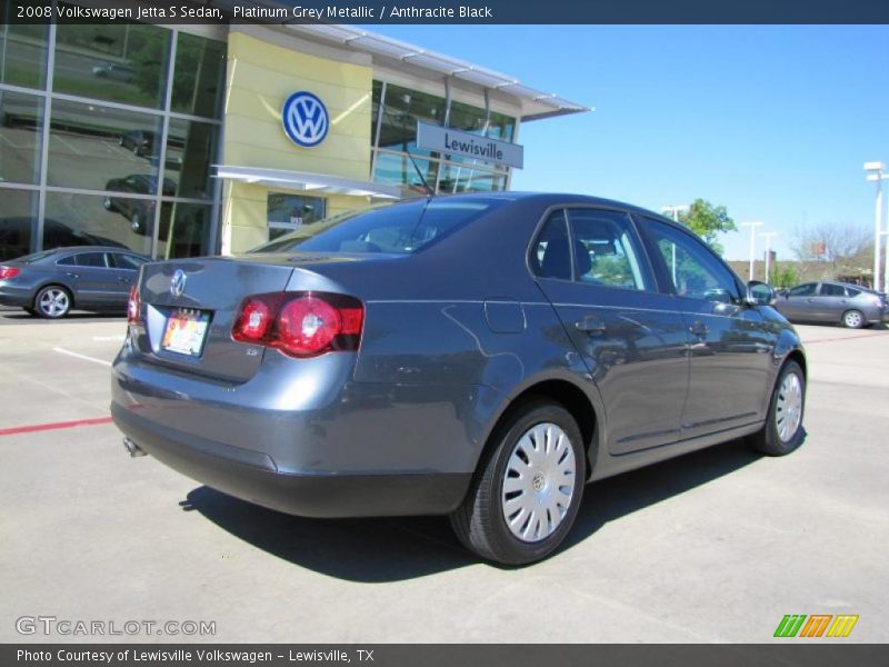 Platinum Grey Metallic / Anthracite Black 2008 Volkswagen Jetta S Sedan