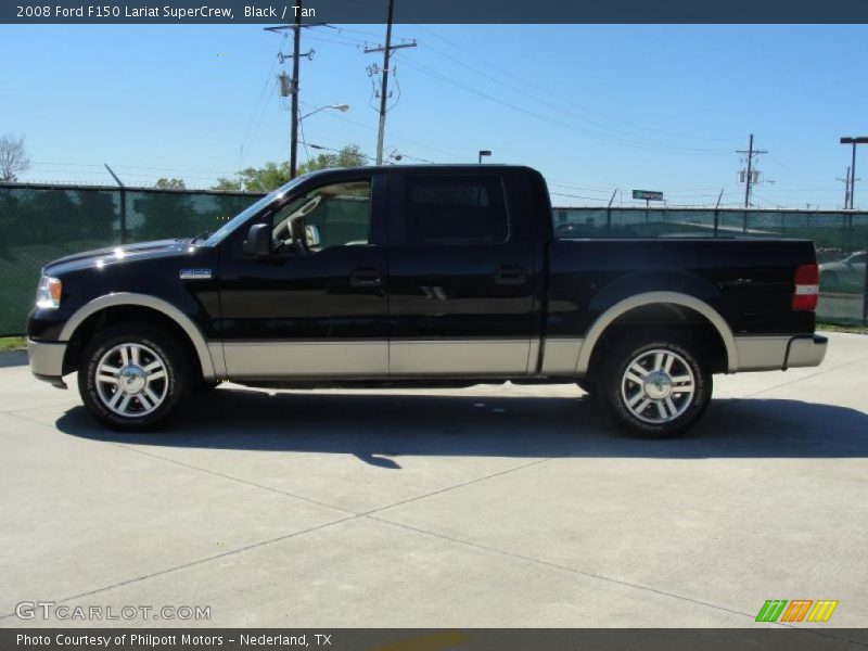 Black / Tan 2008 Ford F150 Lariat SuperCrew