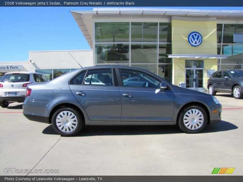 Platinum Grey Metallic / Anthracite Black 2008 Volkswagen Jetta S Sedan