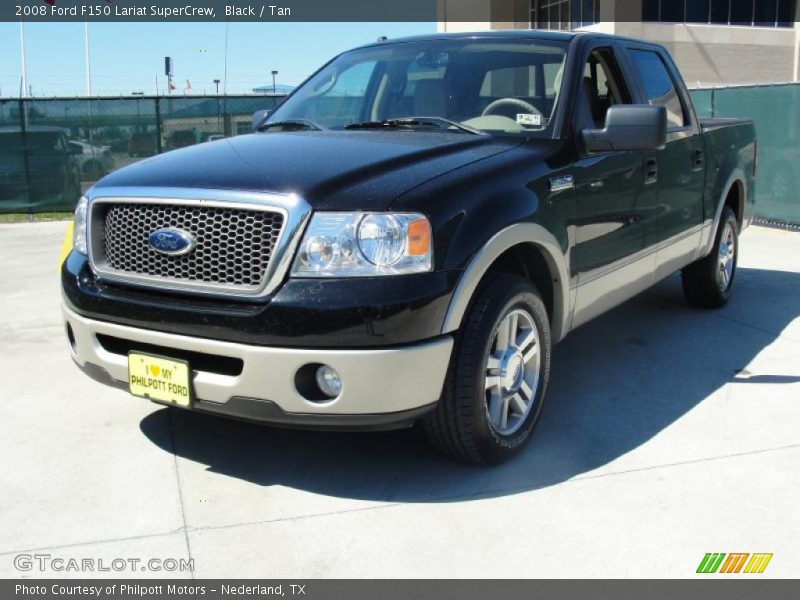 Black / Tan 2008 Ford F150 Lariat SuperCrew