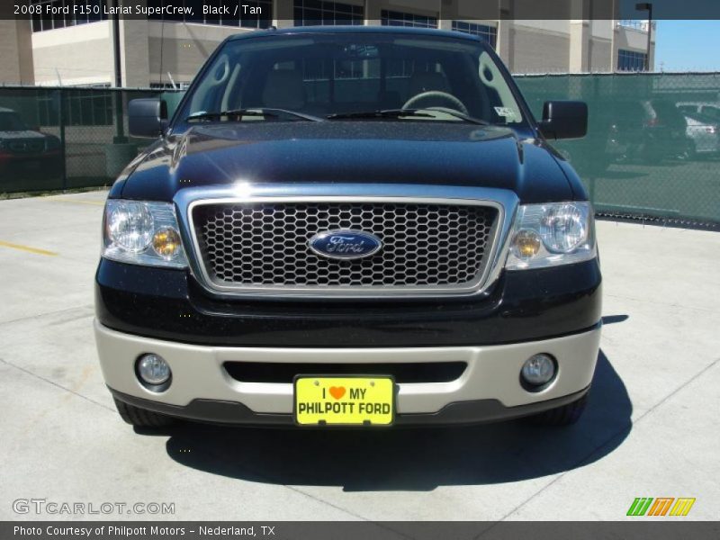Black / Tan 2008 Ford F150 Lariat SuperCrew