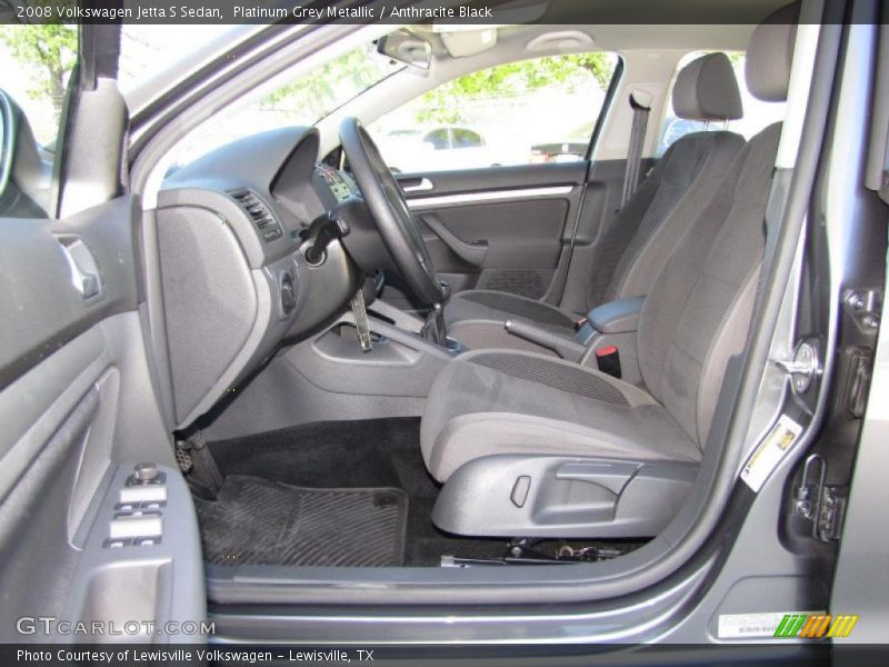Platinum Grey Metallic / Anthracite Black 2008 Volkswagen Jetta S Sedan