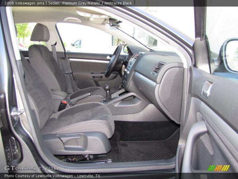 Platinum Grey Metallic / Anthracite Black 2008 Volkswagen Jetta S Sedan