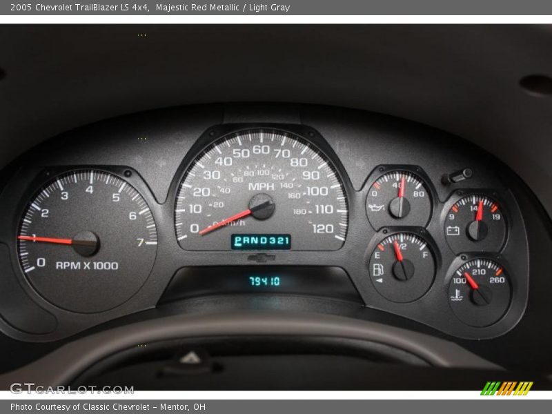 Majestic Red Metallic / Light Gray 2005 Chevrolet TrailBlazer LS 4x4