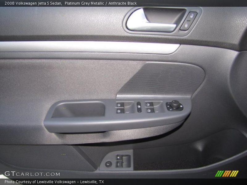 Platinum Grey Metallic / Anthracite Black 2008 Volkswagen Jetta S Sedan