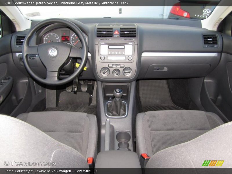 Platinum Grey Metallic / Anthracite Black 2008 Volkswagen Jetta S Sedan