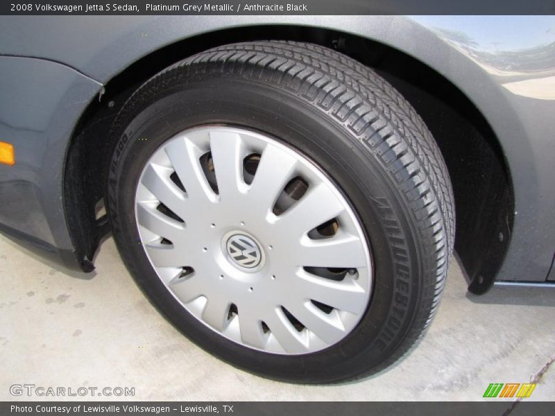 Platinum Grey Metallic / Anthracite Black 2008 Volkswagen Jetta S Sedan