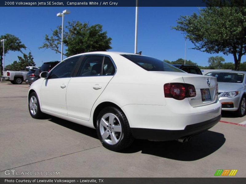 Campanella White / Art Grey 2008 Volkswagen Jetta SE Sedan