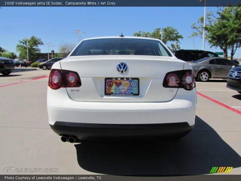 Campanella White / Art Grey 2008 Volkswagen Jetta SE Sedan