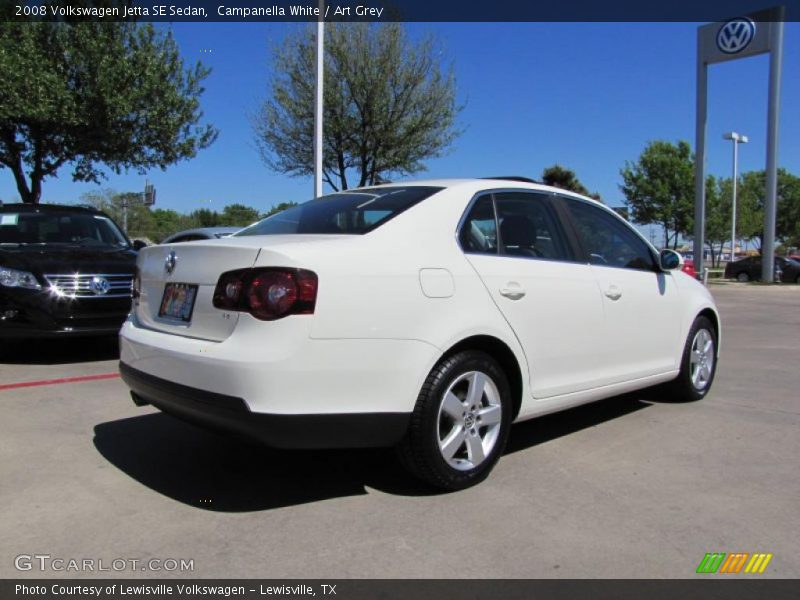 Campanella White / Art Grey 2008 Volkswagen Jetta SE Sedan