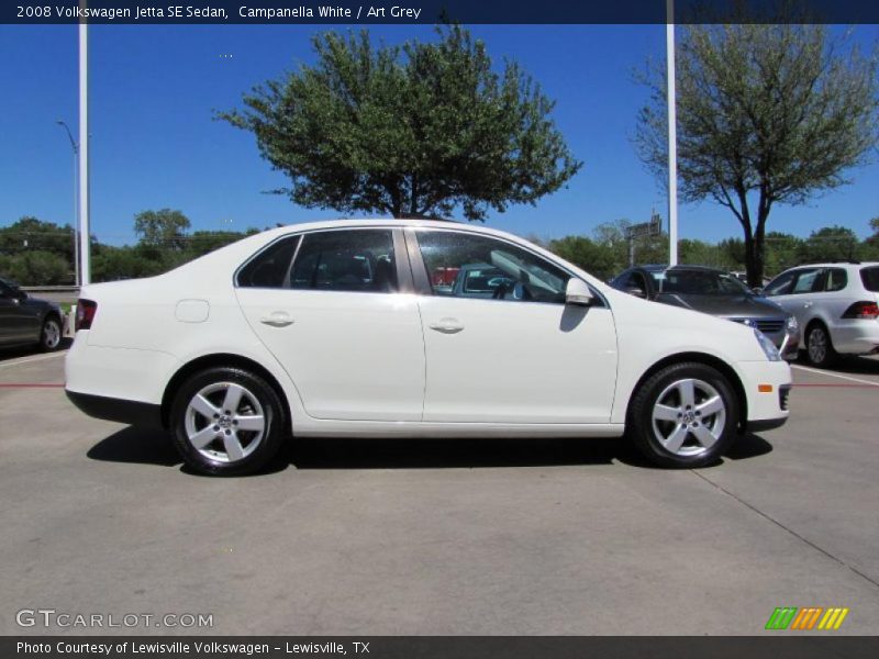Campanella White / Art Grey 2008 Volkswagen Jetta SE Sedan
