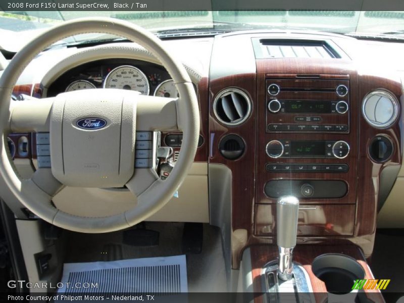Black / Tan 2008 Ford F150 Lariat SuperCrew