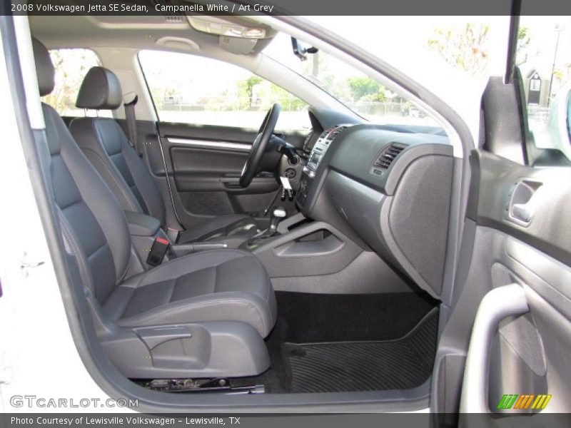 Campanella White / Art Grey 2008 Volkswagen Jetta SE Sedan