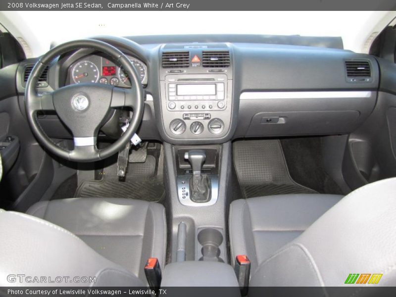 Campanella White / Art Grey 2008 Volkswagen Jetta SE Sedan