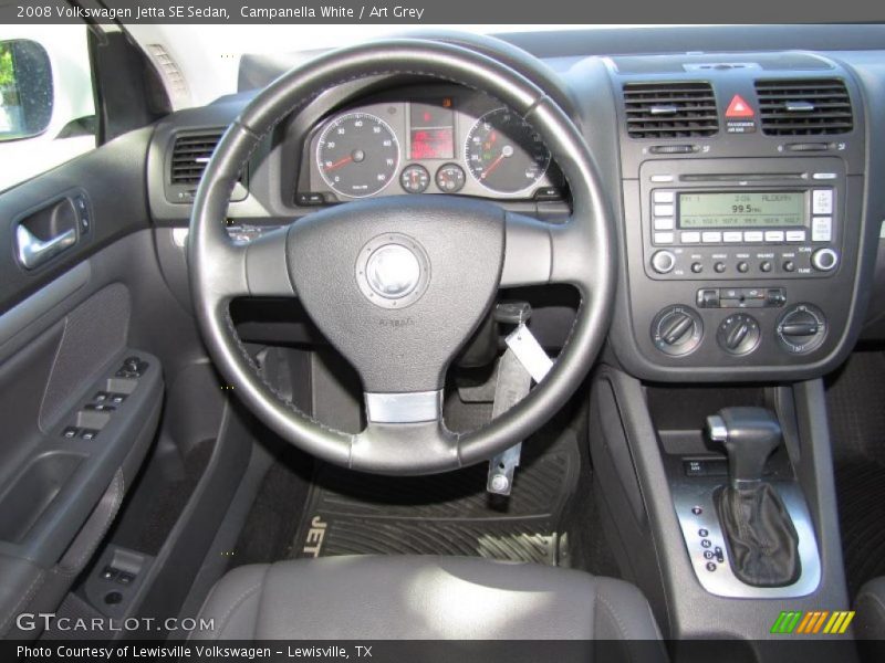 Campanella White / Art Grey 2008 Volkswagen Jetta SE Sedan